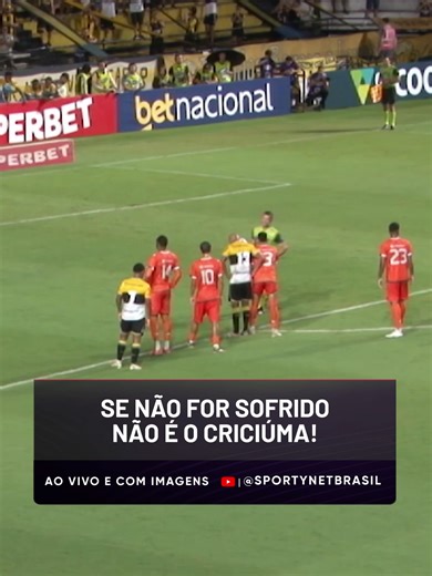 TUDO É SOFRIDO PRO TIGRE 🐯 Jonatha Robert bateu o pênalti, mas foi no rebote que ele marcou! O susto que virou alívio se transformou em peso porque, minutos depois, o Camboriú marcou. MAS NO FIM JEAN FEZ, E AGORA A DECISÃO VAI PARA OS PÊNALTIS! CHAGA MAIS PARA AS PENALIDADES NA TAÇA ACESC. VALE VAGA NA COPA DO BRASIL! 🔥 Catarinense é na SportyNet! #NoCentroDoJogo #Cricuma