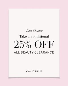 It’s your last chance! Take an additional 25% off all Victoria’s Secret Beauty clearance including mists, lotions and more. Use Code: EXTRA25. Shop Now: https://bit.ly/3AeuDaa | Victoria's Secret