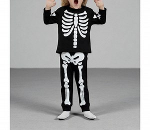 Skeleton Costume for Kids, Glowing Skull Outfit, Halloween Costume, Child Skeleton Suit, Kids Glow in the Dark - Etsy Canada
