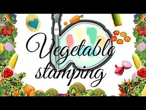 Vegetable stamping|Vegetable Printing| vegetable printing art| Print by Potato,Onion and Lady finger
