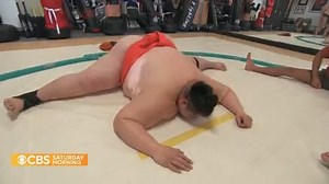 7.7K views · 176 reactions | Sumo wrestling, the ancient Japanese sport, is often misunderstood in the West. However, a vocal group of sumo wrestlers in California are trying to make the sport mainstream. As Jeff Glor found out, it's a sport that takes a lot of skill and strength. | CBS Mornings | Facebook