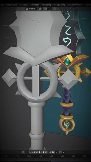 Making Fantasy Stylized Sword in 3D | Speedbulding No Comments | Blender & 3DCoat