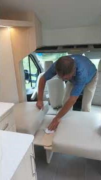 Versatile Front Area Of The Wonder Rear Twin Bed #leisurevans #explorewithwonder
