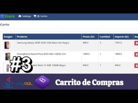 Como crear un Carrito de Compras en Java Web con MySQL | Tutorial (Parte 3)