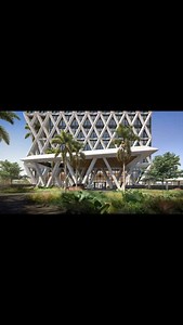 Rising at Eko Atlantic City 🇺🇸🏗️ The ongoing construction of the U.S. Consulate, which is set to be the largest in the world,is also expected to promoting economic growth. 🌊 #ekoatlantic #ekoatlanticcity | Eko Atlantic