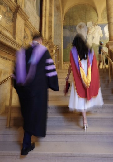 Reuniting After Four Years Long-Distance: Dental School Graduation