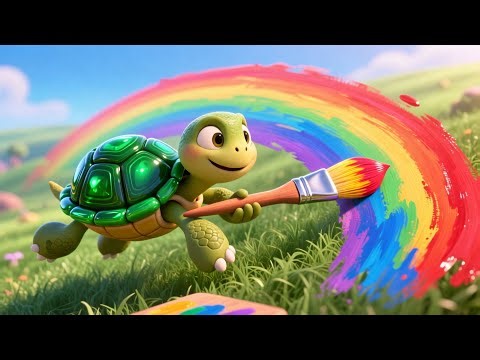 Magic Turtle’s Rainbow Day 🐢🌈 | Learn Colors for Kids | Fun Learning Adventure