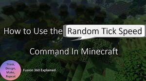 How to Use the Random Tick Speed Command In Minecraft