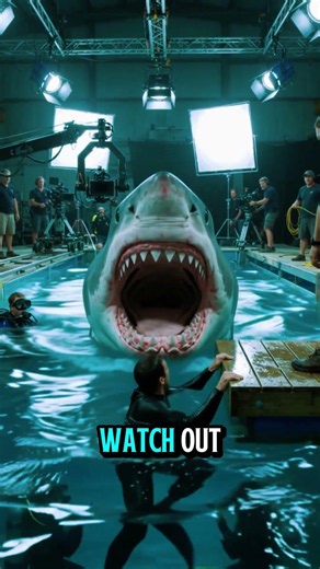The Shark Swallowed Him… Then the Director Said CUT! 🦈😱🎬 #Shorts