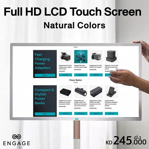 - ENGAGE WIRELESS ANDROID 32 INCH INTERACTIVE SCREEN 4G • Screen...