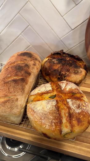 Homemade Sourdough Bread Baking