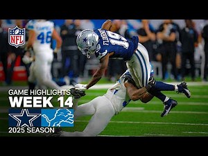 Dallas Cowboys vs Detroit Lions Game Highlights | 2025 NFL Season Week 14
