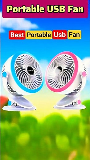 Portable Mini Usb Rechargeable Fan With Holding Clip #usbfan