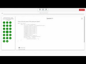Data Structures and Algorithms using Java Self Assessment Answers Infosys Springsboard 100% correct