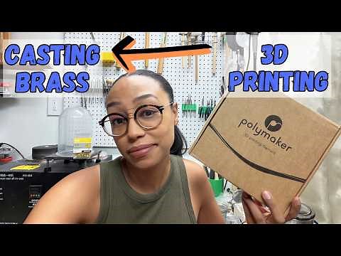 Lost "Wax" Casting with Polymaker PolyCast Filament, Making Bag Hardware with Brass, Step by Step