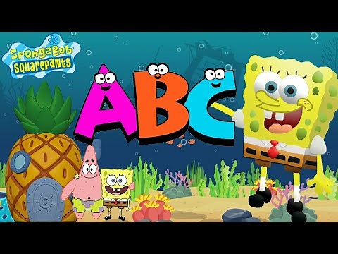 SpongeBob learn ABC song | Alphabet song nursery rhymes