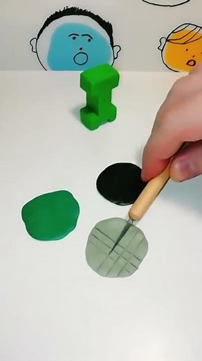 Как Слепить КРИПЕРА из Minecraft из пластилина
