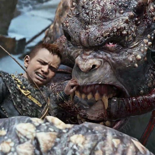 Kratos vs First Ogre 🔥 - God of War 4