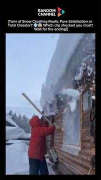 The Most Satisfying & Dangerous Roof Snow Removal Moments Ever! ❄️😱
