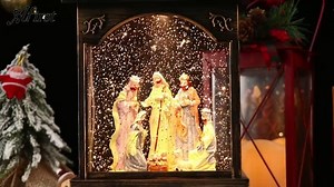 Watch Christmas Musical Snow Globe Lantern Nativity scene on Amazon Live