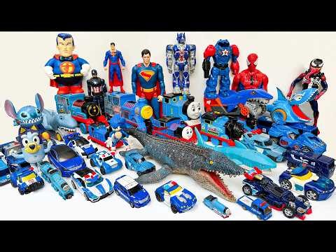 Ultimate Blue Robot Tobot Superheroes & Cars Showdown: Optimus Prime, Marvel & Disney Toys Unboxing