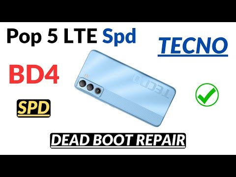 Tecno Pop 5 Lte (BD4) dead boot repair & Hang On Logo fix flash file✅