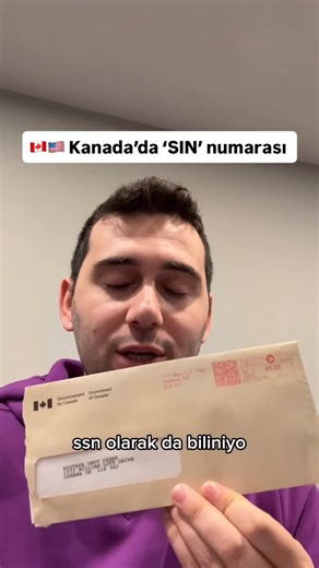 Mustafa Umut Özbek on Instagram: "🇨🇦 Kanada’da SIN sosyal güvenlik numarası çok önemli dostlar. Bizde çalışma iznimiz olduğu için hemen başvurduk ve 8 gün içinde aldık. SIN (Social Insurance Number) Kanada’da çalışmak, vergi vermek ve devlet hizmetlerinden yararlanmak için gereken 9 haneli resmi kimlik numarasıdır dostlar. • İşe girişte ve bankacılık işlemlerinde istenir • Gizli tutulmalıdır • Geçici oturum izni olanlarda süresi sınırlı olabilir. Mutlaka almalısınız dostlar. #kanada #yaşam #i
