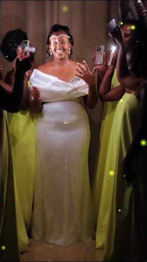 Bride Reveal Moment: They Turned Off The Lights… Then SHE Appeared 🤍 #ugandanjuice #bridal