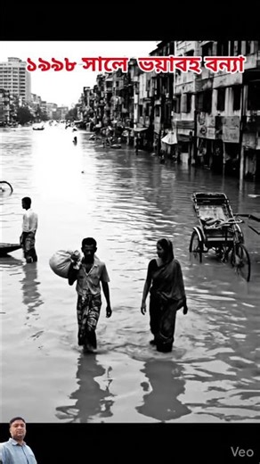 ১৯৯৮ সালের ভয়ানক বন্যার দৃশ্য