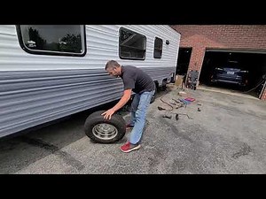 PART 2 - HOW TO REPLACE TANDEM DEXTER TRAILER AXLES ON A TRAVEL TRAILER