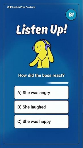 B1 English Listening Quiz 🐻‍❄️💬 #listeningtest