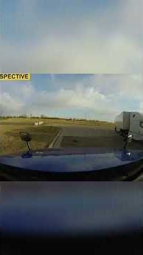 Trucker Fails: Distracted Driving Accident Caught! #shorts