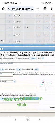 Cómo cargar un título en SIGMEC - Paso a paso