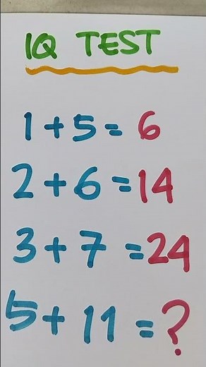 Tes IQ Matematika: Hanya 5% yang Pecahkan Pola Penjumlahan Misterius Ini!