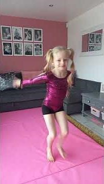 lilly k's first ever gymnastics routine created by herself. she had lots of fun making this 💓