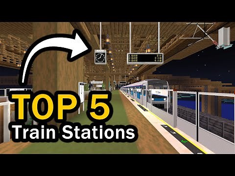 5 AMAZING Minecraft Train Stations!