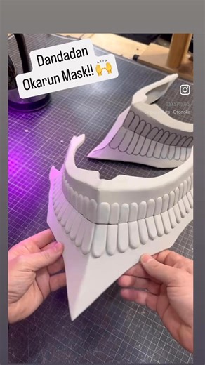 2K views · 54 reactions | Dandadan Okarun’s Mask - I have the build video along with Free templates available now!  | SKS Props | Facebook