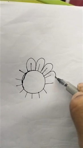 How To draw flower#flower #arts #easy