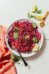 Quick Citrusy Cabbage Slaw (Mayo-Free)