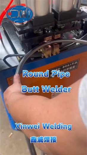 round pipe butt welding machine. #machine #weldingmachine