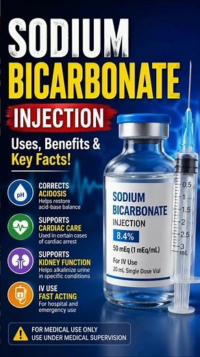 Sodium Bicarbonate Injection Uses, Dose, Side Effects & Nursing Points