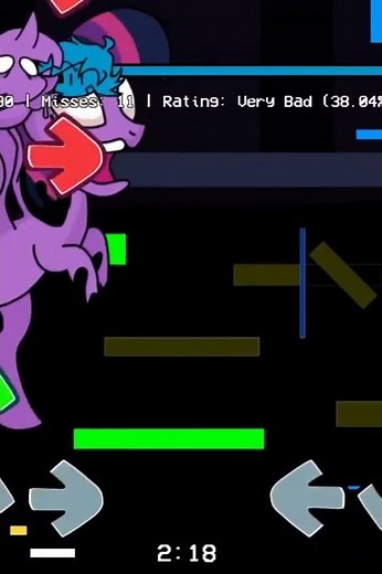 FNF vs Pibby Twilight Sparkle – Dusk Till Dawn #shorts #FridayNightFunkin #FNF