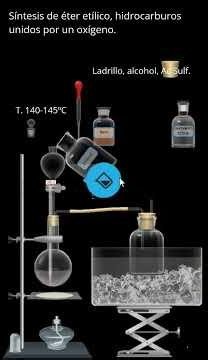 Síntesis de éter etílico, hidrocarburos unidos por un oxígeno. #química #ciencia