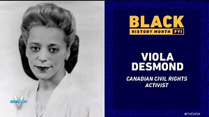To kick off #BlackHistoryMonth, today #TheView spotlights Canadian civil rights activist Viola Desmond, who stood her ground against racial segregation and inspired the country’s civil rights movement. Learn more: https://abcn.ws/3L1HN0H | The View