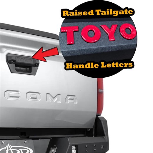 Tacoma Tailgate Handle Raised Letters, 4th Gen Accessory 2024 2025 2026 - Etsy