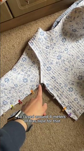 Make a quilted jacket from a thrifted quilt with me #sewingproject #quiltedjacket