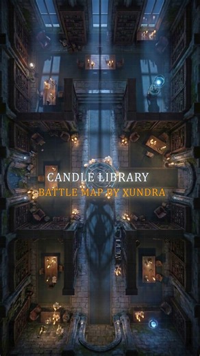Candle Library | Battle Map by Xundra Maps