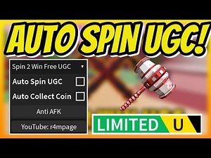 [FREE UGC] Spin 2 Win Free UGC Script - Auto Spin UGC Auto Collect Coins OP!