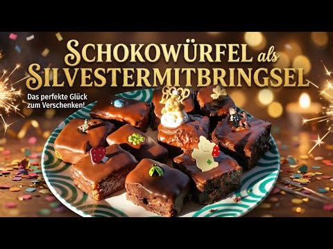 Here's how to make impressive chocolate cubes for New Year's Eve.