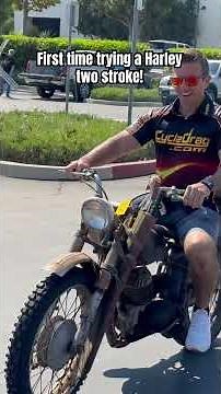 First Time Trying a Harley-Davidson Two Stroke! 😮
